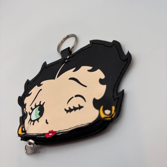 Betty Boop Retro Coin Wallet Pouch Character Small Keychain - Picture 3 of 7